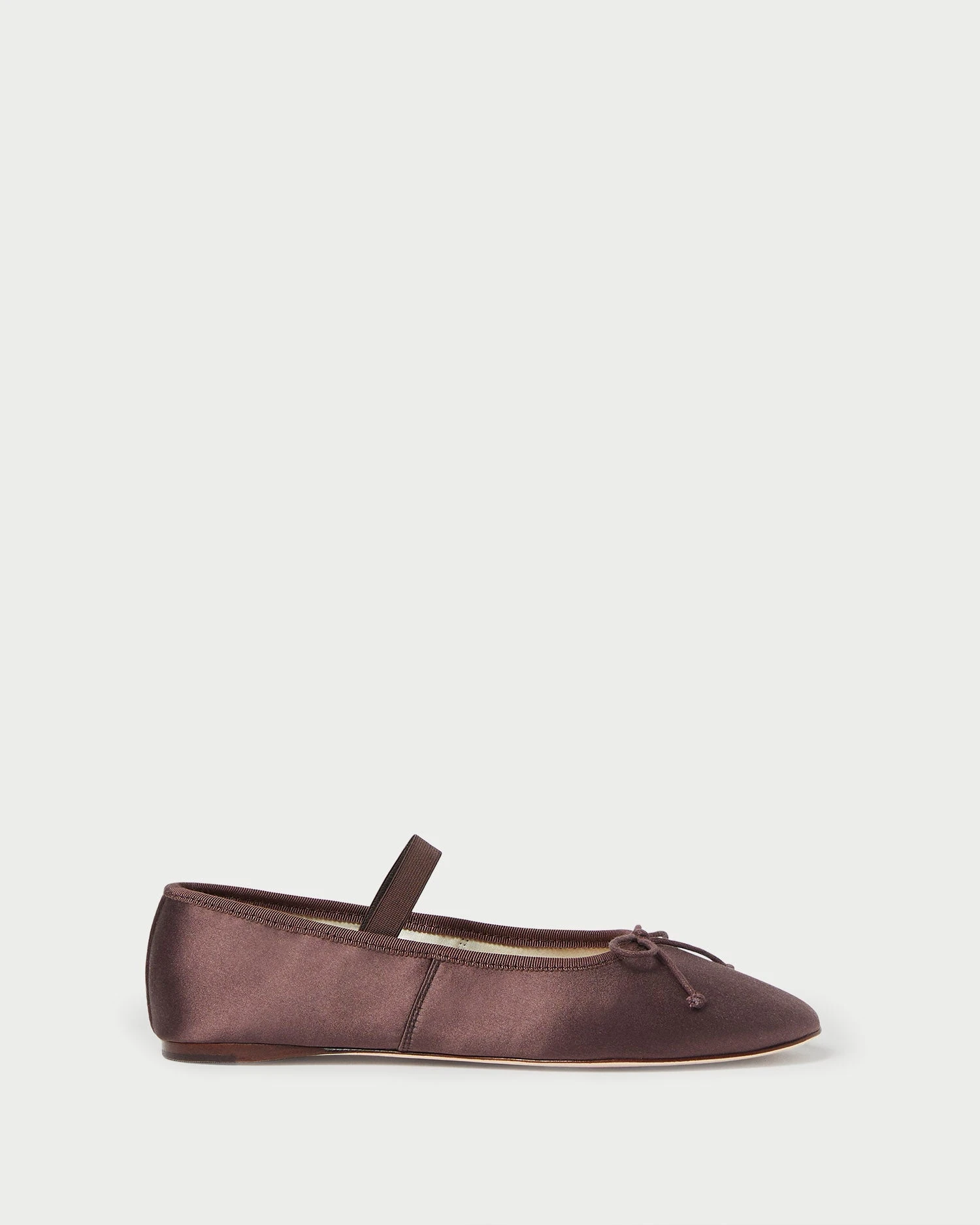 Loeffler Randall Leonie Chocolate Satin Ballet Flat 4 Loeffler Randall Leonie Chocolate Satin Ballet Flat - Image 2