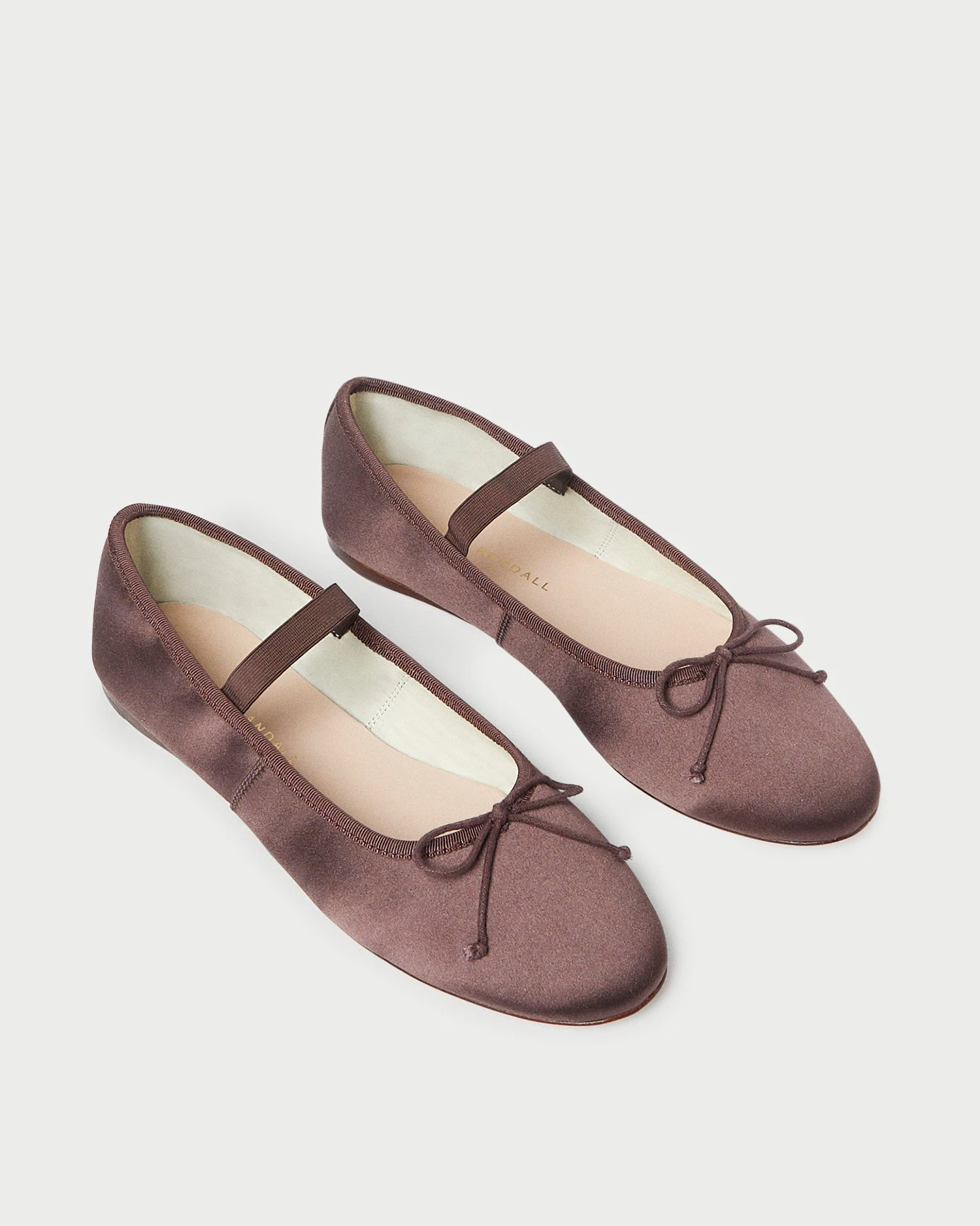 Loeffler Randall Leonie Chocolate Satin Ballet Flat 5 Loeffler Randall Leonie Chocolate Satin Ballet Flat - Image 3
