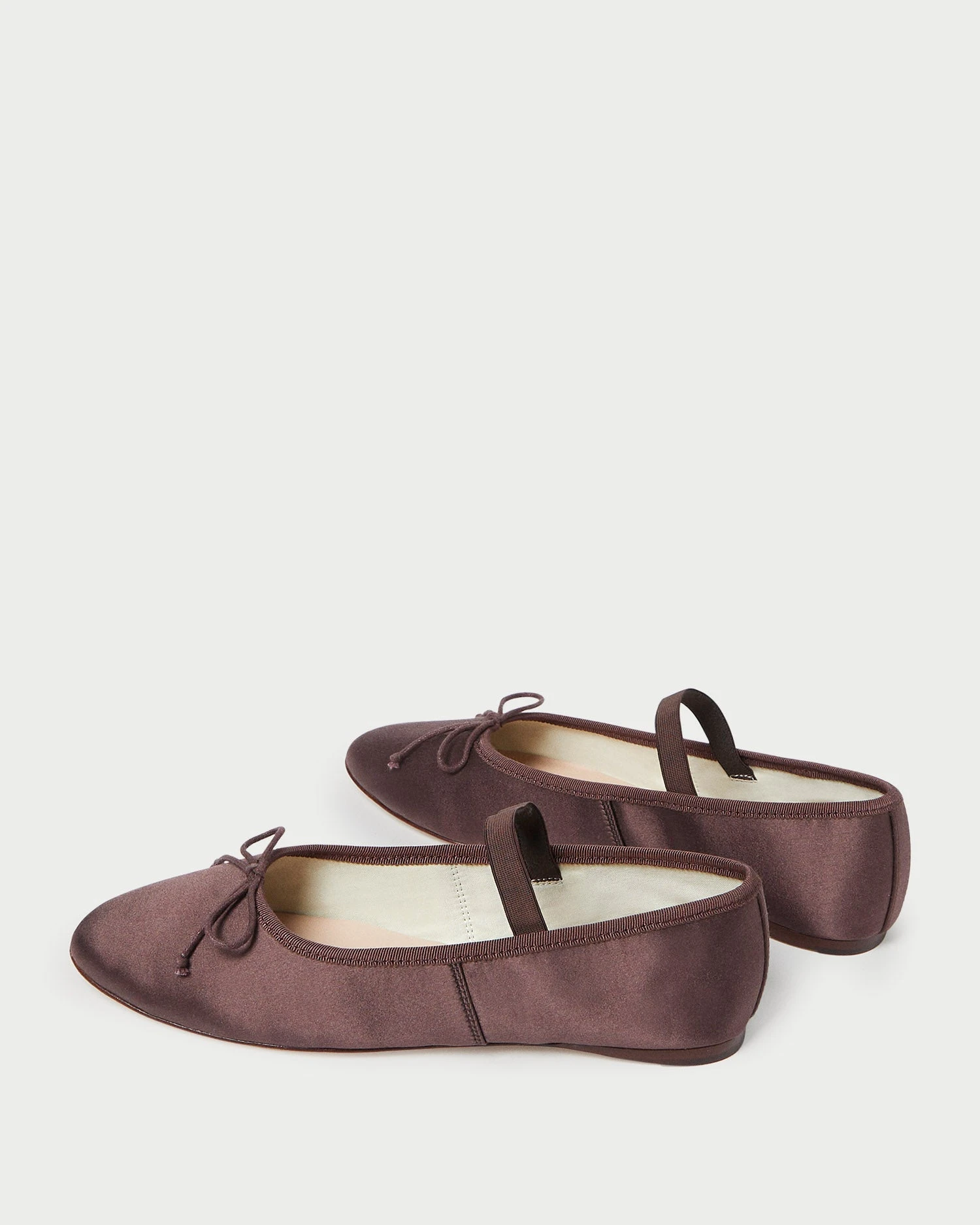 Loeffler Randall Leonie Chocolate Satin Ballet Flat 6 Loeffler Randall Leonie Chocolate Satin Ballet Flat - Image 4