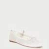 Loeffler Randall Leonie Cream Ballet Flat 1 Loeffler Randall Leonie Cream Ballet Flat -Loeffler Randall LEONIE SATN CREAM 1