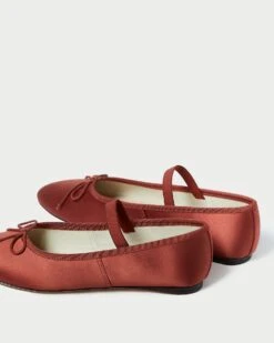 Loeffler Randall Leonie Terracotta Ballet Flat 10 Loeffler Randall Leonie Terracotta Ballet Flat -Loeffler Randall LEONIE SATN TERRA 4