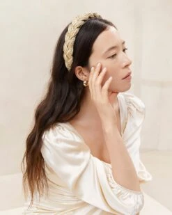 Loeffler Randall Lilac Gold Braided Headband 6 Loeffler Randall Lilac Gold Braided Headband -Loeffler Randall LILAC GOLDRESHOOT 008copy