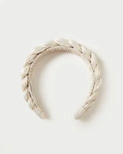 Loeffler Randall Lilac Platinum Braided Headband