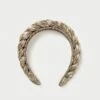 Loeffler Randall Lilac Dark Gold Braided Headband 1 Loeffler Randall Lilac Dark Gold Braided Headband -Loeffler Randall LILAC PLFM GOLD 1