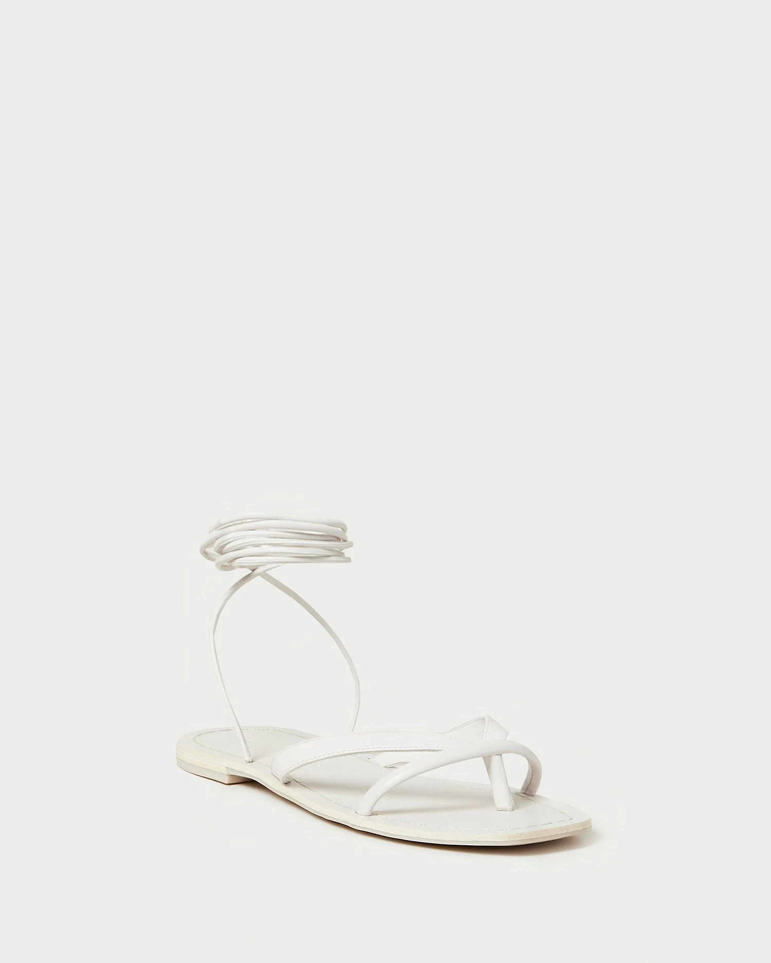 Loeffler Randall Lilla White Thong Wrap Sandal 3 Loeffler Randall Lilla White Thong Wrap Sandal