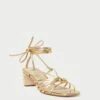 Loeffler Randall Lola Gold Knot Lace-Up Mid-Heel 1 Loeffler Randall Lola Gold Knot Lace-Up Mid-Heel -Loeffler Randall LOLA MGT GOLD 1