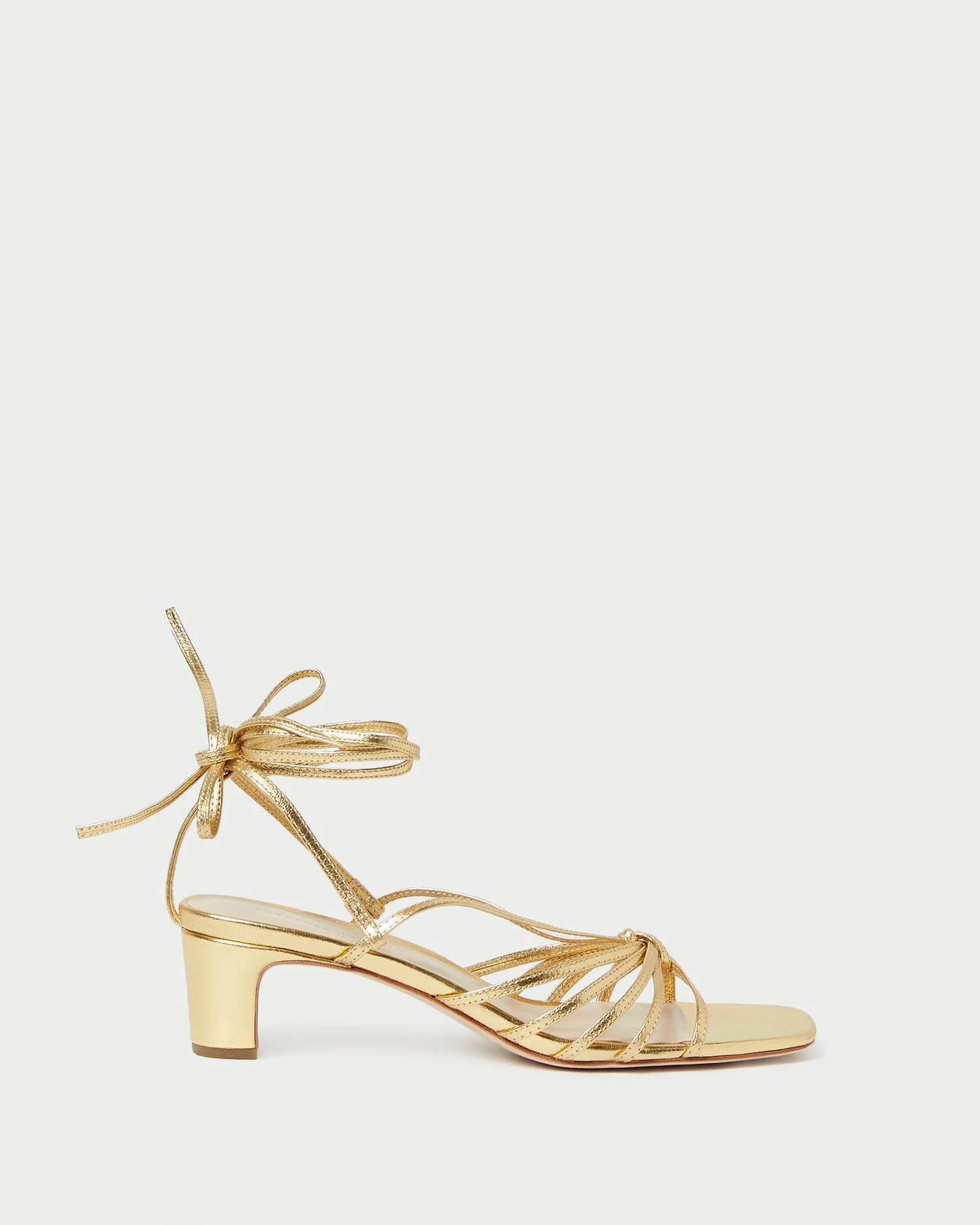 Loeffler Randall Lola Gold Knot Lace-Up Mid-Heel 4 Loeffler Randall Lola Gold Knot Lace-Up Mid-Heel - Image 2