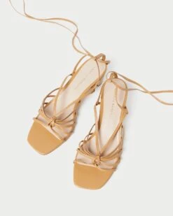 Loeffler Randall Lola Honey Knot Lace-Up Mid-Heel 9 Loeffler Randall Lola Honey Knot Lace-Up Mid-Heel -Loeffler Randall LOLA N HONEY 3 1