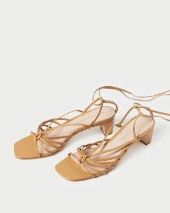 Loeffler Randall Lola Honey Knot Lace-Up Mid-Heel 10 Loeffler Randall Lola Honey Knot Lace-Up Mid-Heel -Loeffler Randall LOLA N HONEY 4 1