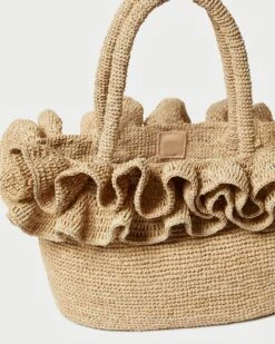 Loeffler Randall Lori Natural Raffia Ruffle Tote 9 Loeffler Randall Lori Natural Raffia Ruffle Tote -Loeffler Randall LORI RL NATRL 3
