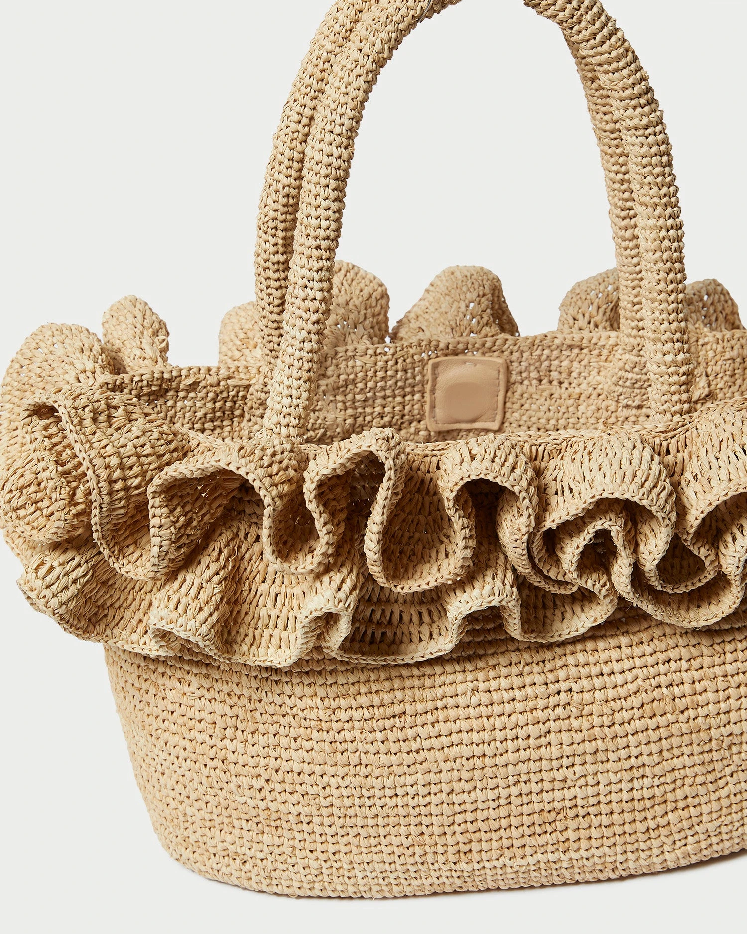 Loeffler Randall Lori Natural Raffia Ruffle Tote 5 Loeffler Randall Lori Natural Raffia Ruffle Tote - Image 3
