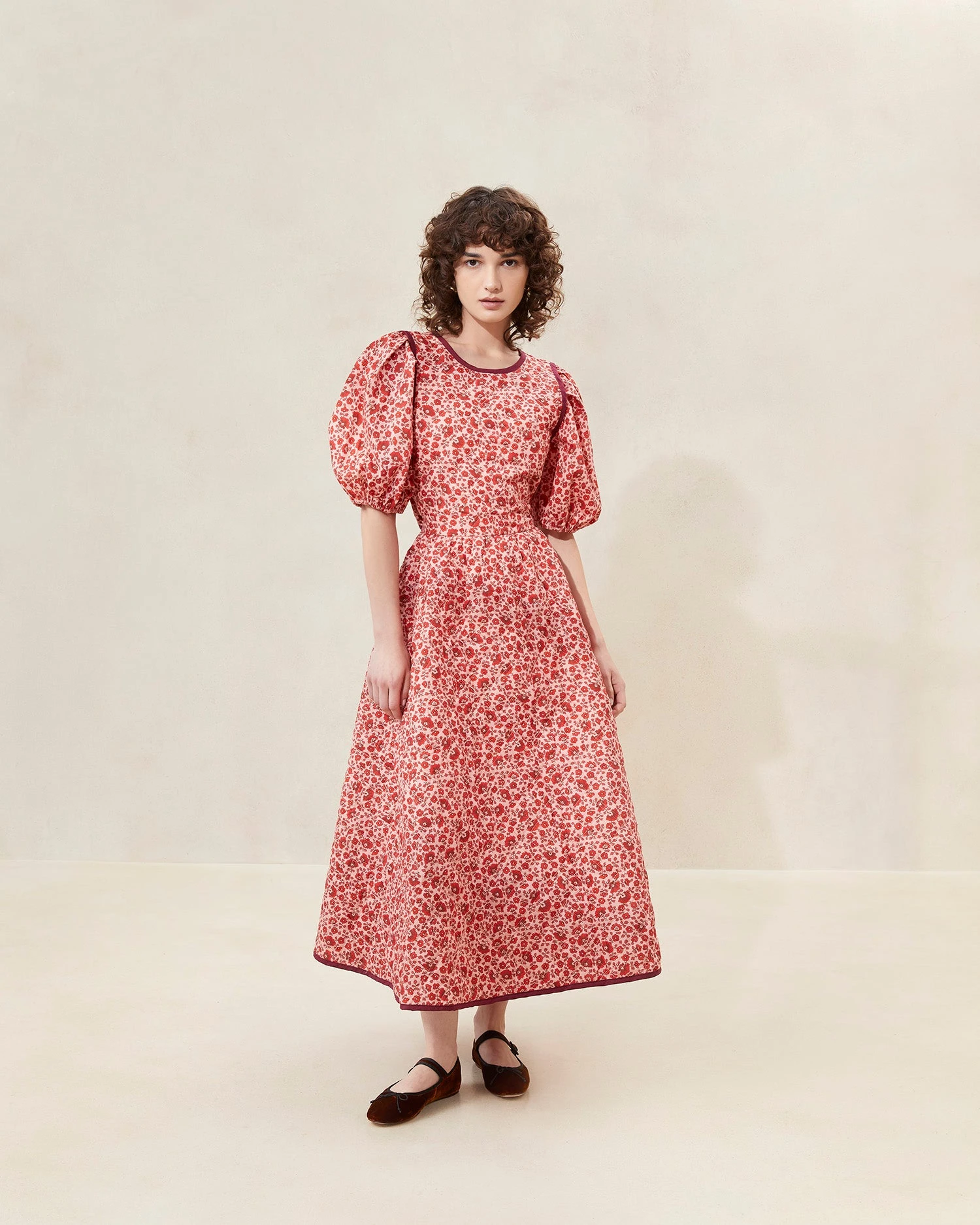Loeffler Randall Lottie Blush Floral Quilted Dress 3 Loeffler Randall Lottie Blush Floral Quilted Dress