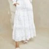 Loeffler Randall Luna Cream Lace Tiered Skirt -Loeffler Randall LUNA LACE IVORY 2