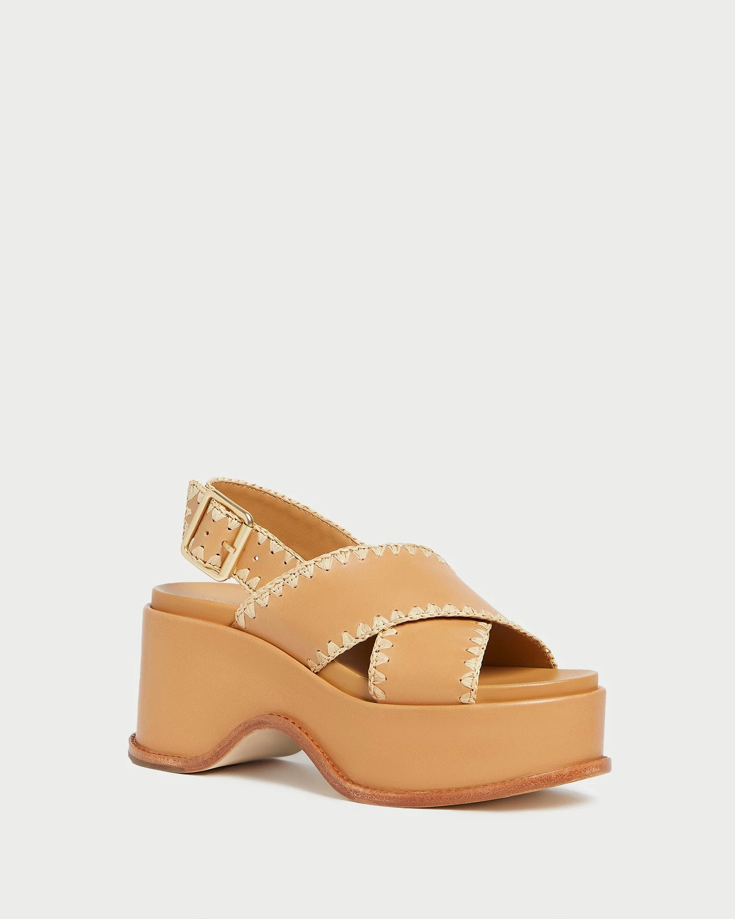 Loeffler Randall Mae Honey/Natural Platform Sandal 3 Loeffler Randall Mae Honey/Natural Platform Sandal