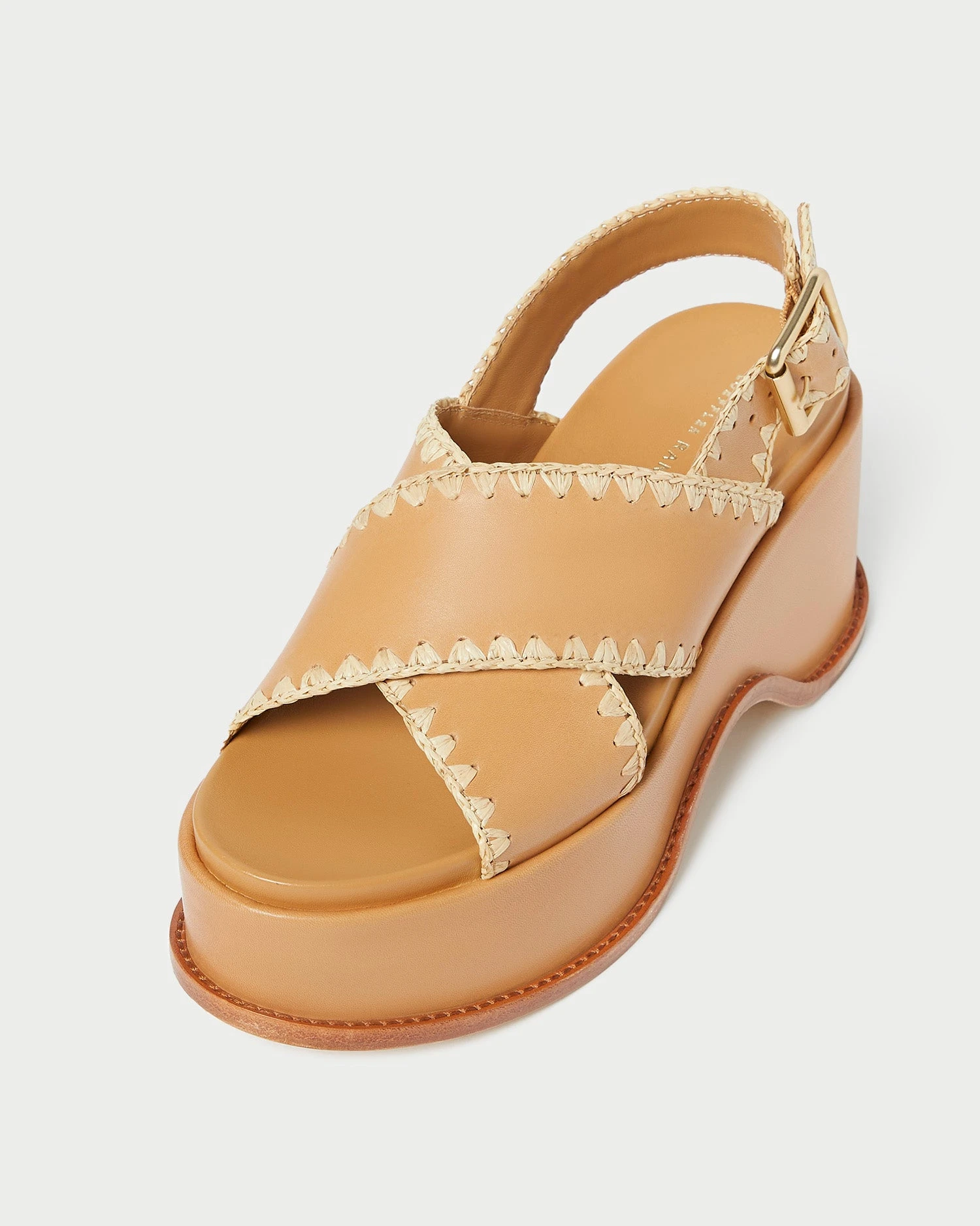 Loeffler Randall Mae Honey/Natural Platform Sandal 5 Loeffler Randall Mae Honey/Natural Platform Sandal - Image 3