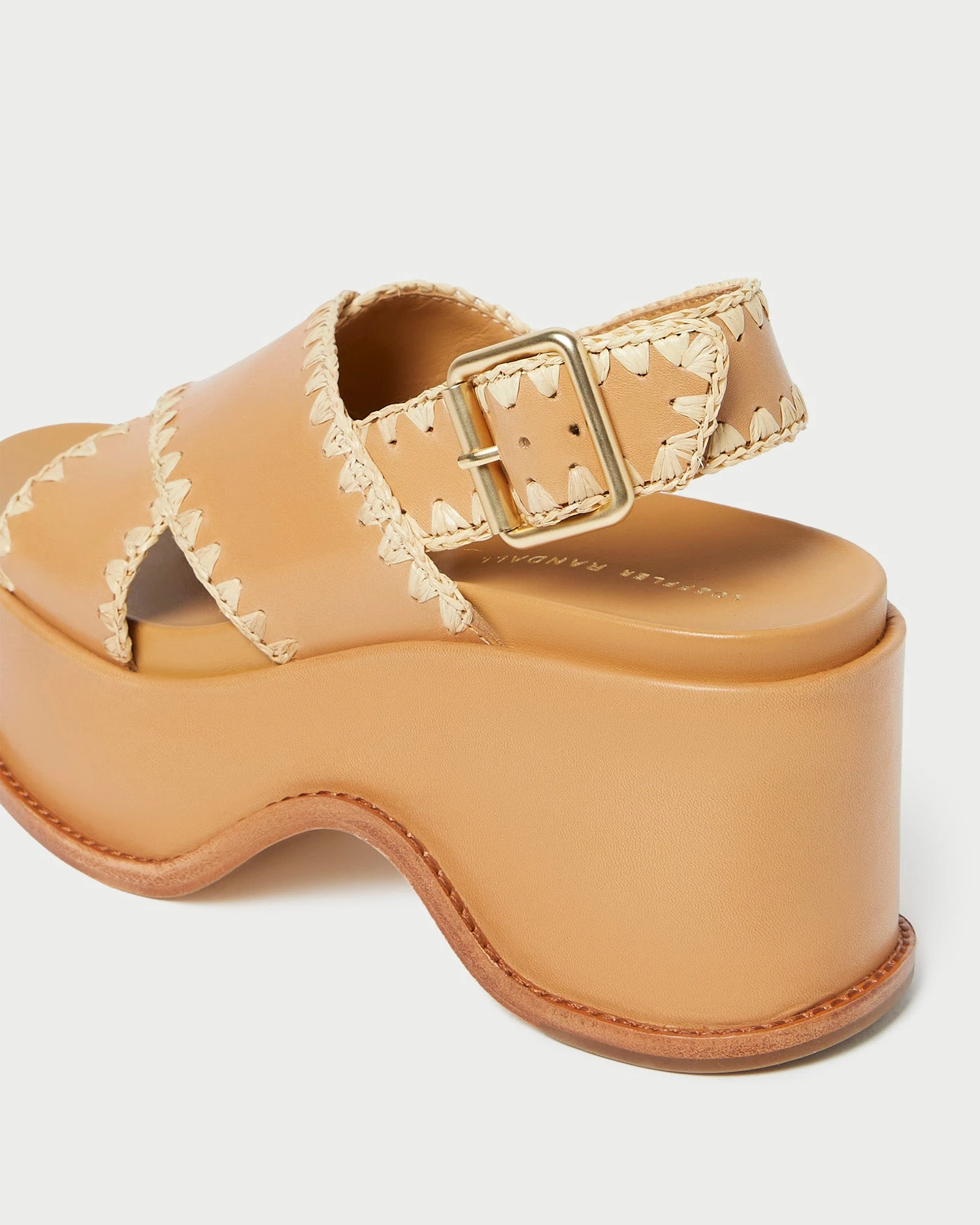 Loeffler Randall Mae Honey/Natural Platform Sandal 6 Loeffler Randall Mae Honey/Natural Platform Sandal - Image 4