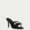 Loeffler Randall Margi Black Suede Bow Heel 1 Loeffler Randall Margi Black Suede Bow Heel -Loeffler Randall MAGRI KS BLACK 1 1