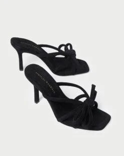 Loeffler Randall Margi Black Suede Bow Heel 10 Loeffler Randall Margi Black Suede Bow Heel -Loeffler Randall MAGRI KS BLACK 4 1