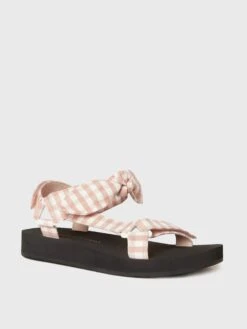 Loeffler Randall Women's Maisie Sandal -Loeffler Randall MAISIE CVxMUTEDCLAYGINGHAMCOTTONxAlt1 74548470
