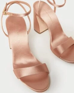 Loeffler Randall Malia Blush Curved-Heel Sandal 9 Loeffler Randall Malia Blush Curved-Heel Sandal -Loeffler Randall MALIA SATN BLUSH 3 1