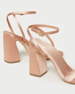 Loeffler Randall Malia Blush Curved-Heel Sandal 10 Loeffler Randall Malia Blush Curved-Heel Sandal -Loeffler Randall MALIA SATN BLUSH 4 1