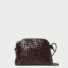 Loeffler Randall Mallory Chocolate Woven Crossbody 2 Loeffler Randall Mallory Chocolate Woven Crossbody -Loeffler Randall MALLORY SWL CHOCO 1
