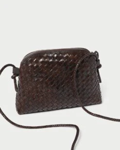 Loeffler Randall Mallory Chocolate Woven Crossbody 9 Loeffler Randall Mallory Chocolate Woven Crossbody -Loeffler Randall MALLORY SWL CHOCO 3