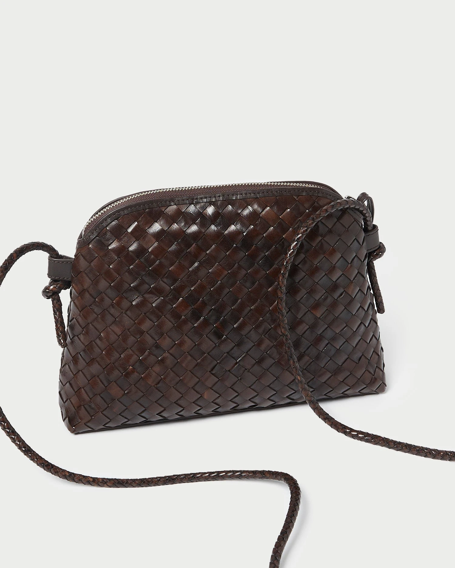 Loeffler Randall Mallory Chocolate Woven Crossbody 5 Loeffler Randall Mallory Chocolate Woven Crossbody - Image 3