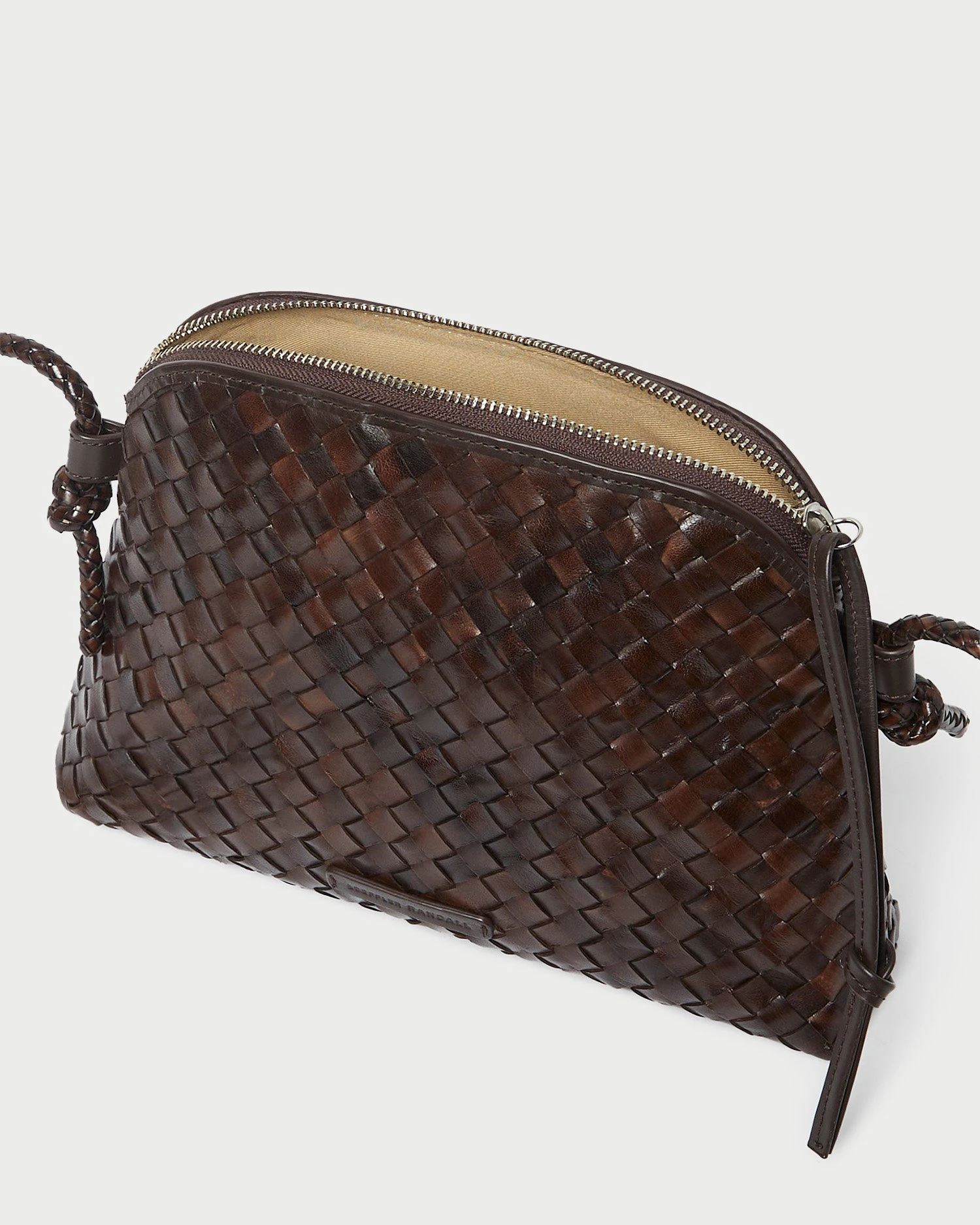 Loeffler Randall Mallory Chocolate Woven Crossbody 6 Loeffler Randall Mallory Chocolate Woven Crossbody - Image 4
