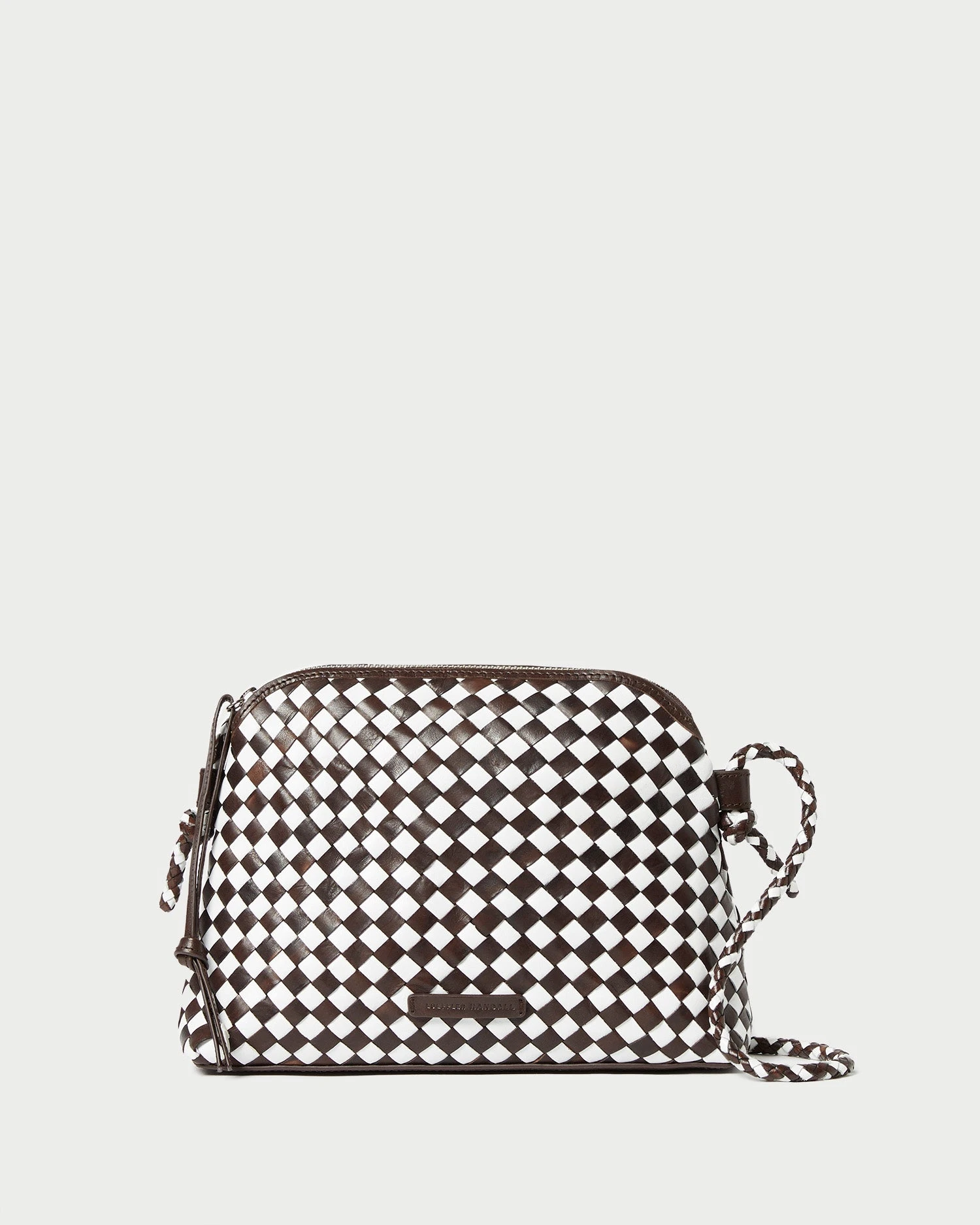 Loeffler Randall Mallory Chocolate/White Woven Crossbody 3 Loeffler Randall Mallory Chocolate/White Woven Crossbody