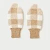 Loeffler Randall Marcel Camel/Cream Knit Mittens 1 Loeffler Randall Marcel Camel/Cream Knit Mittens -Loeffler Randall MARCEL WO CAMCR 1