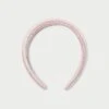 Loeffler Randall Marina Pink Gingham Puffy Headband 1 Loeffler Randall Marina Pink Gingham Puffy Headband -Loeffler Randall MARINAPLFA SPKGI 1