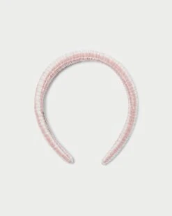 Loeffler Randall Marina Pink Gingham Puffy Headband