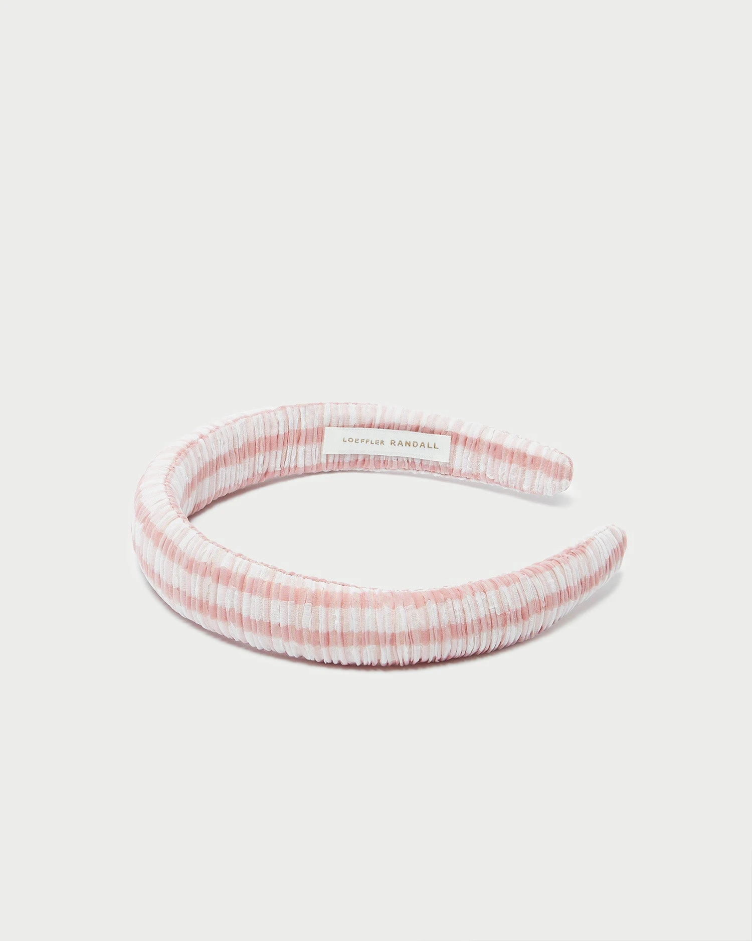 Loeffler Randall Marina Pink Gingham Puffy Headband 4 Loeffler Randall Marina Pink Gingham Puffy Headband - Image 2