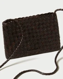 Loeffler Randall Marison Chocolate Woven Crossbody 10 Loeffler Randall Marison Chocolate Woven Crossbody -Loeffler Randall MARISON WL CHOCO 4copy