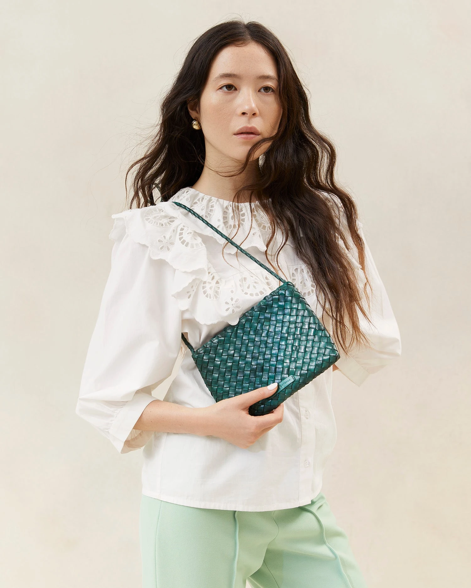 Loeffler Randall Marison Forest Woven Crossbody 7 Loeffler Randall Marison Forest Woven Crossbody - Image 5