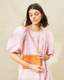 Loeffler Randall Marison Tangerine Woven Crossbody 11 Loeffler Randall Marison Tangerine Woven Crossbody -Loeffler Randall MARISON WL TANG 026copy