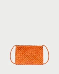 Loeffler Randall Marison Tangerine Woven Crossbody