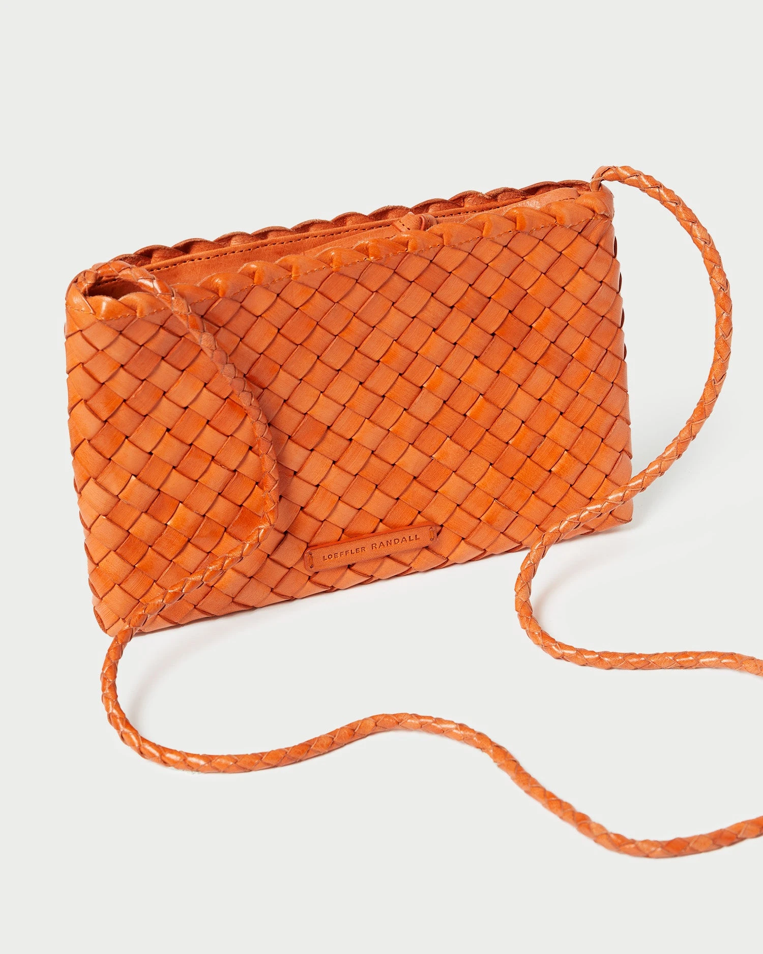 Loeffler Randall Marison Tangerine Woven Crossbody 4 Loeffler Randall Marison Tangerine Woven Crossbody - Image 2
