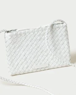 Loeffler Randall Marison White Woven Crossbody 10 Loeffler Randall Marison White Woven Crossbody -Loeffler Randall MARISON WL WHITE 4copy
