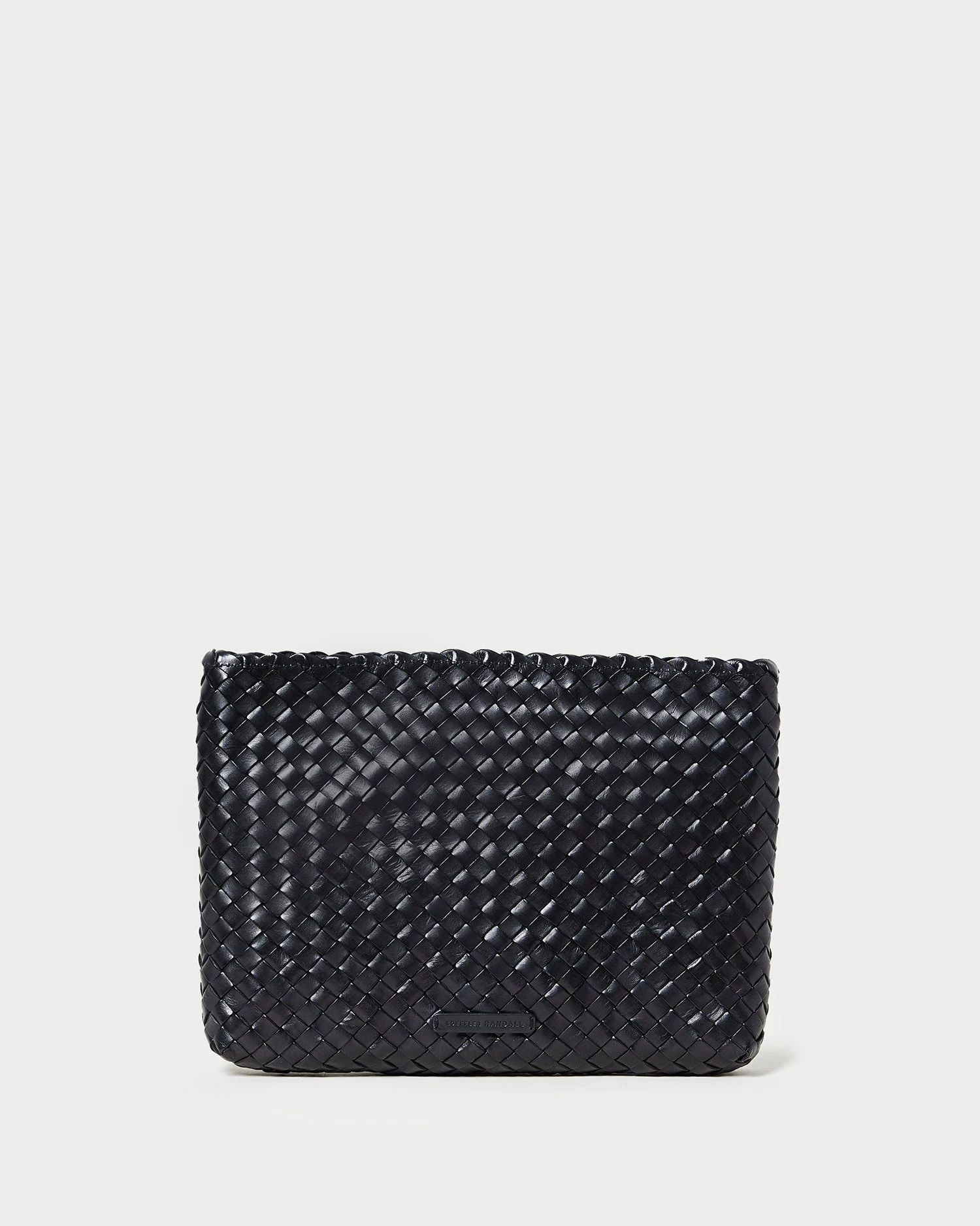 Loeffler Randall Marissa Black Flat Woven Clutch 3 Loeffler Randall Marissa Black Flat Woven Clutch