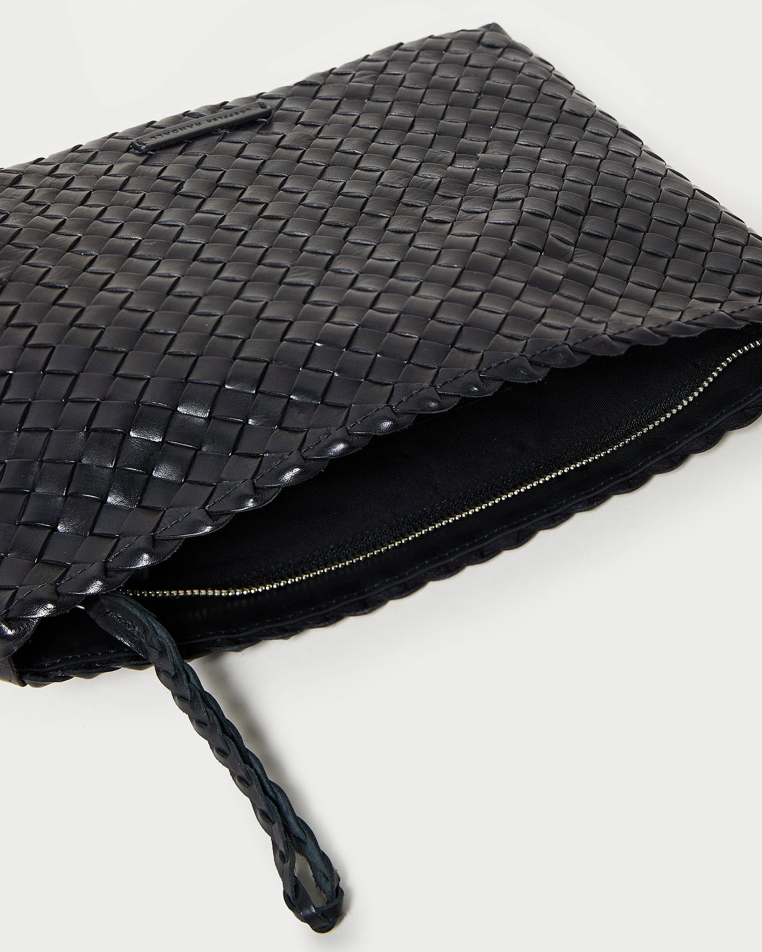 Loeffler Randall Marissa Black Flat Woven Clutch 6 Loeffler Randall Marissa Black Flat Woven Clutch - Image 4