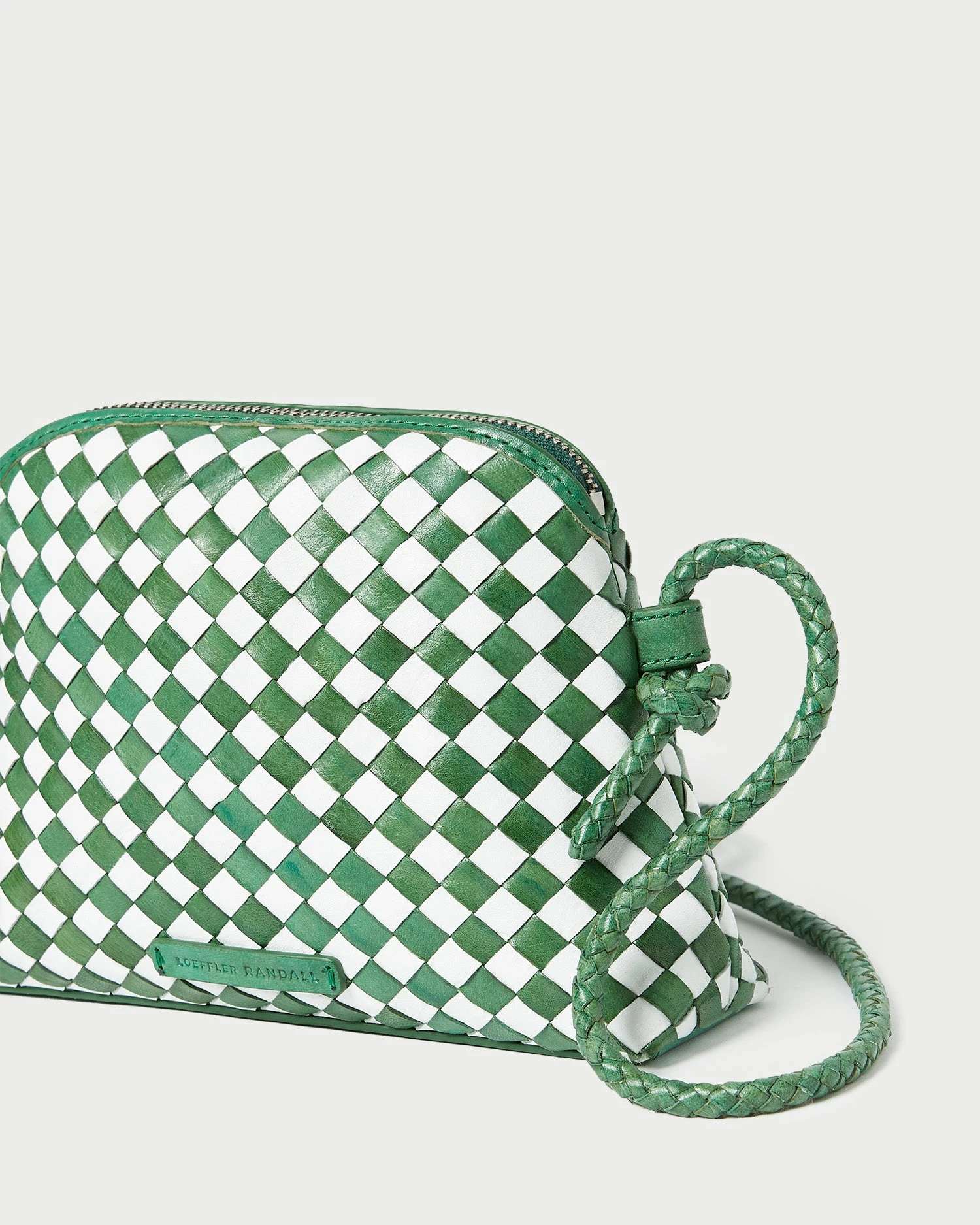 Loeffler Randall Marybeth Emerald/White Mini Crossbody 6 Loeffler Randall Marybeth Emerald/White Mini Crossbody - Image 4
