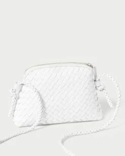 Loeffler Randall Marybeth White Mini Woven Crossbody 8 Loeffler Randall Marybeth White Mini Woven Crossbody -Loeffler Randall MARYBETH SWL WHITE 2