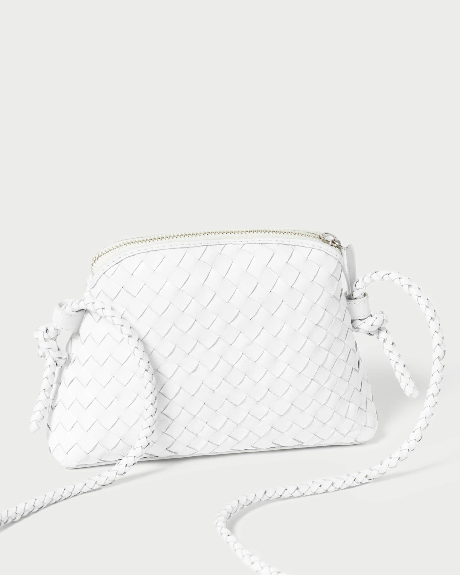 Loeffler Randall Marybeth White Mini Woven Crossbody 4 Loeffler Randall Marybeth White Mini Woven Crossbody - Image 2