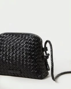 Loeffler Randall Marybeth Black Mini Woven Crossbody 9 Loeffler Randall Marybeth Black Mini Woven Crossbody -Loeffler Randall MARYBETH WL BLACK 3