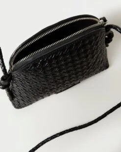 Loeffler Randall Marybeth Black Mini Woven Crossbody 10 Loeffler Randall Marybeth Black Mini Woven Crossbody -Loeffler Randall MARYBETH WL BLACK 4