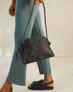 Loeffler Randall Marybeth Black Mini Woven Crossbody 11 Loeffler Randall Marybeth Black Mini Woven Crossbody -Loeffler Randall MARYBETH WL BLACK 5