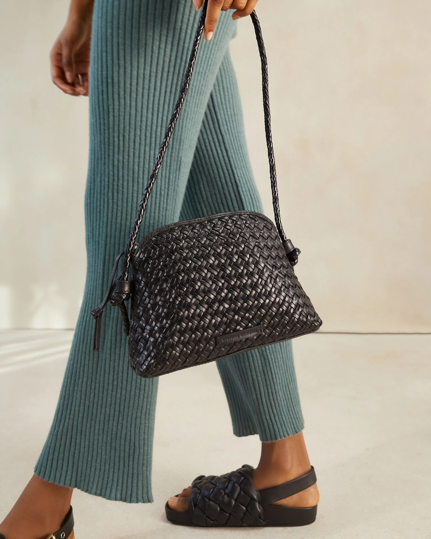 Loeffler Randall Marybeth Black Mini Woven Crossbody 7 Loeffler Randall Marybeth Black Mini Woven Crossbody - Image 5