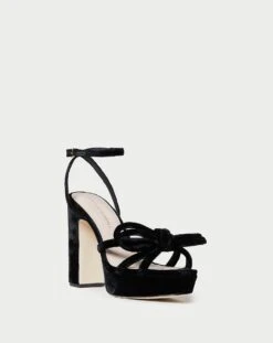 Loeffler Randall Melany Black Platform Bow Heel